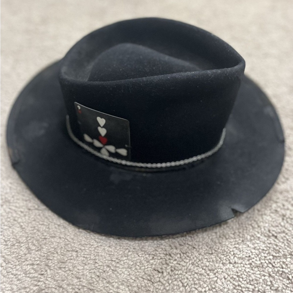 Fur Felt Italian Saint Laurent Style Hat Size 7-7 1/8